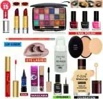Our Beauty Glowing Makeup kit Of 15 Makeup Items ZS72 (Pack of 15)
