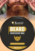 KURAIY 100% BEARD & MOUSTACHE WAX - MAXIMUM HOLD Hair Wax (100 g)