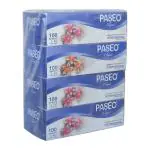 Paseo Elegant International Quality 2 Ply Extra Soft 19.5 x 20 cm Facial Tissue Paper 100 Pulls Pack Of 4