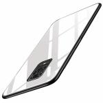 EDGEKART Oppo A9 2020 Pro White Toughened Glass Back with TPU Bumper Case Cover,MOBILE COVER|FLIP COVER| BACK COVER| MOBILE COVER|MOBILE CASE