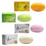 Queue Silka Papaya Avocado and Shea Butter Face and Body Whitening Soap (Combo Pack of 4)