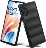 Meephone Mobile cover for OPPO A38 (Black, 3D Case, Silicon, Pack of 1)