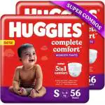 Huggies Complete Comfort Wonder Pant diaper, - S (112 Pieces)
