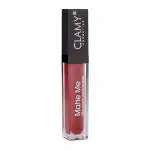 Clamy Wine Red Matte Ultra Smooth Waterproof Long Lasting Liquid Lip Gloss Stick - 6 g