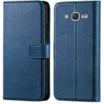 Tingtong Flip Cover for Samsung Galaxy J7 Nxt | Magnetic Closurer| PU Leather Magnetic Wallet Back Cover Case (Blue)