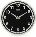 Ajanta Black Analog Standard Wall Clock with Glass (30 x 30 cm) 2607