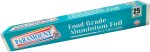 PARAMOUNT 25 MTR FOOD GRADE ALUMINIUM FOIL ROLL