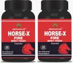 Nirogyaplus Horse-X Fire Beast Herbal & Ayurvedic Power Capsules for Enhanced 30 Cap Performance Bottle for Better Stamina, Immunity & Strength (Pack of 2)