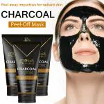Globus Naturals Activated Charcoal Peel off Face Mask For Tan & Blackhead Removal (Set of 3) 100g