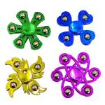 Humaira Metal Mini Fidget Spinner - Engaging Toy for Kids with High Speed Action (Pack of 4)