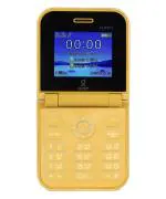 Uismart Goly Flippo Dual Sim Flip Feature Phone With 2.2 Inch Big Screen & 1100mAh Battery- Gold