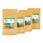 Pure Tree Organic Whole Spices Combo Pack of 4 | Cloves, Cardamom, Black Pepper, Cinnamon Bark | 75 gms each pack | Laung, Elaichi, Kaali Mirch, Dalchini | Sabut Masala | Khada Masala