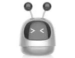 Dhairya Creations Car Perfume For Dashboard Mini Robot Gadget Design Cute Car Accessories For Dashboard Aroma Perfume Gadgets For Car (Silver)