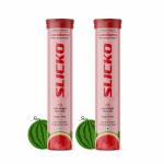 SLICKO Caralluma Fimbriata Effervescent Tablets with Multivitamin and Multiminerals for Natural Weight Loss, Endurance Building, Energy Boost VEGAN For Man And Women (Pack of 2)