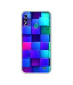Casotec Blocks Rainbow 3D Graphics Design Printed Silicon Soft TPU Back Case Cover for Micromax IN 2b