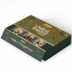 BOYO Rakhi Gift Hamper Combo for Brother and Sister 300g- Set of Salted Cashew, Salted Almond, Salted Hazelnut 100g Each with Card, Corporate Gifts, Salted Nuts, Healthy Snacks, Premium Gift Hamper