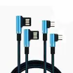 NOYMI USB-A to Micro USB Charging Cable for Android Phones 6.6 FT and 3.3 FT(Pack 2)