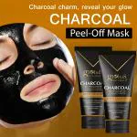 Globus Naturals Activated Charcoal Blackheads Removal Mask, Peel Off Face Mask For Women, 100gm Pack of 2