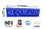 AL-QURAISH ELECTRONICS ( Blue Color 64 X 16 CM. ) P10 Led Programmable Scrolling / Moving Text Sign Display Board Wi-Fi Controlled.