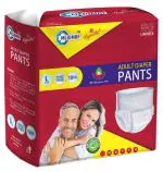 MEDIMAF by MAFATLAL Adult Diapers Pants - 10 Count (Large)