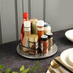 Appeasy Silver Plastic Lazy Susan Organizer Turntable Organizer