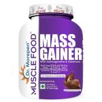 Dr. Morepen Muscle Food Mass Gainer with Ashwagandha & Gokshura for Muscle Growth, Strength & Weight Gain, Belgian Chocolate Flavour - 3kg