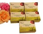 PACK OF 5 ALOEVERA HANDMADE HERBAL SOAPS