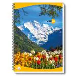 Navneet Youva| Spiral Long Notebook| Spiral Bound with Safety Lock| A4 size - 21 x 29.7 cm| Single Line| 400 Pages| Pack of 2