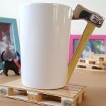 BonZeaL 3D Ceramic Birthday Gift Axe Tool Mug Kit Tea Coffee Cup Set 380 ml