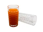 Swastik Housewares Premium Diamond Water Glass Set-6-300ml for Drinking Juice,Cocktails & Mocktails