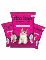 Tito Boo Advanced Clump Cat Litter - 15kg + 3Kg Free Lavendar & Lemon Scented Scoopable Smart Bentonite Sand - Total 18Kg