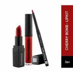 Star Struck by Sunny Leone Cherry Bomb 3PC Lip Kit (Lipstick + Lip Liner + Lip Gloss)