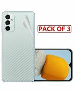GADGETRONICS (Pack of 3) Samsung M23 (5G) Black Carbon Fiber Scratch Resistant Screen Guard Sticker