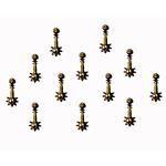 Comet Busters Beautiful Handcrafted Black Bindis with Gold Stone (BIN1821) Pack of 1