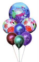 My Party Suppliers Flamingo Decorative Theme Party Balloon (pack of 7)