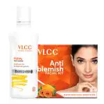 VLCC Honey Moisturiser - 100 ml & Anti Blemish Single Facial Kit - 60 g - Combo