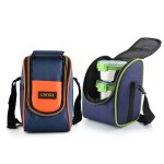 UNINOX Trendy Stainless Steel Lunch Box Set of 2 | 3 pcs container each (300,300,450 ml) 1 Steel Spoon | Lunch Box Set For Office, Picnic, Student | BPA Free | Green & Orange