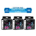 CAILIN CARE Naturally Soft XXL Sanitary Pads for Women | With LeakLock Technology | Odour Control | Absorbs upto 100% fluid | Up to 12 Hours of Protection (280 MM - 3 PACKET) (1 PACKET IN 40 PADS)