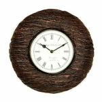AntarYuga Multicolor Wood Traditional Rajasthani Wall Clock, 12 X 12 Inch