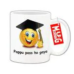Mug Morning Pappu Pass Ho Gaya Emoji Mug Funny Emoji Mug Emoji Coffee Mugs