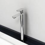 Plantex Pure Brass Single Lever High Neck Pillar Cock/Tap for Kitchen Sink Tap with Teflon Tape (Mirror-Chrome Finish)