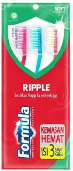 Formula RIPPLE SOFT TOOTHBRUSH (3 Toothbrushes)VYRO