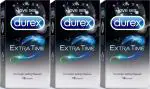 Durex Extra Time (3 Boxes, 10 Condoms in Each Box)