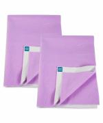 Mee Mee Total Dry & Breathable Mattress Protector Mat (Purple) Pack of 2