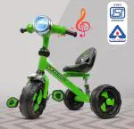 Dash Xtreme Kids Tricycle , Kids Cycle , Ride on for boy and Girl for 2 to 5 Years, Lights and Music (Green)