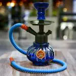 SmookTech Kharbuja Glass Pot Red Hookah 10 inch Glass, Iron, Plastic Hookah (Blue)