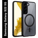 SYOTT Protective Black Transparent Back Cover Compatible with MagSafe for SAMSUNG Galaxy S22 5G Shield Your Device with Style