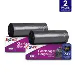 Ezee Black Garbage Bags 17 inch x 19 inch 30 pcs (Pack of 2)