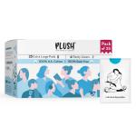 Plush Ultra-Thin Sanitary Pads with Disposables - 25 Pcs - XL with Panty Liners