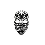 SIMPLY INKED New Tribal Skull Temporary Tattoo, Designer Tattoo for all (New tribal skull tattoo)